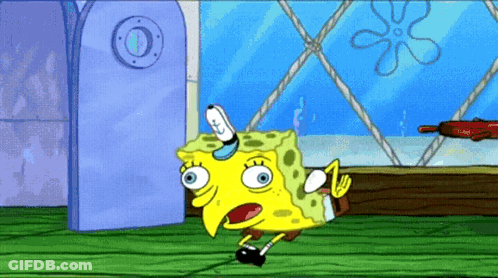 SpongeBob SquarePants Shocked Expression GIF
