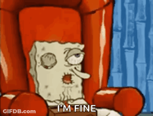 Spongebob Squarepants Sitting In Red Chair GIF