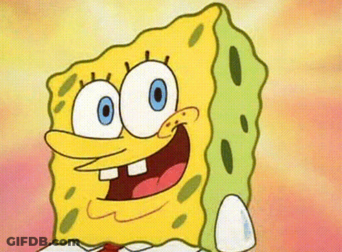 SpongeBob SquarePants Smiling GIF