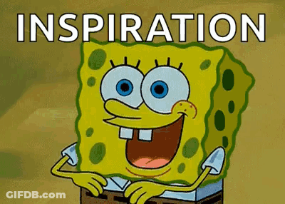 Spongebob Squarepants Smiling Holding Box Saying Inspiration GIF