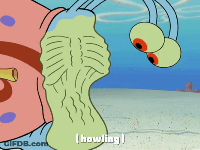 SpongeBob SquarePants Snail Gary Stomach Growling GIF