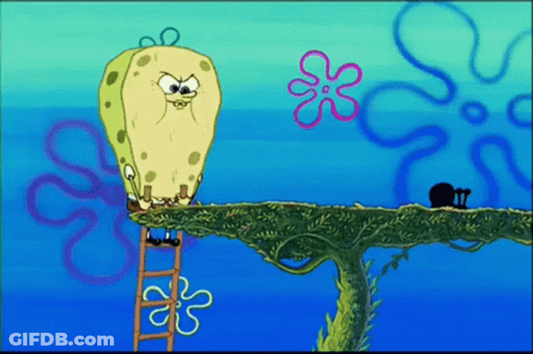 Spongebob Squarepants Spouting Water GIF