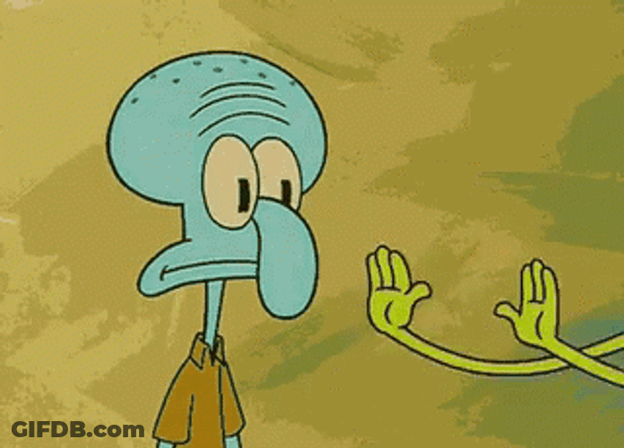 Spongebob Squarepants Squidward Rainbow Imagination GIF