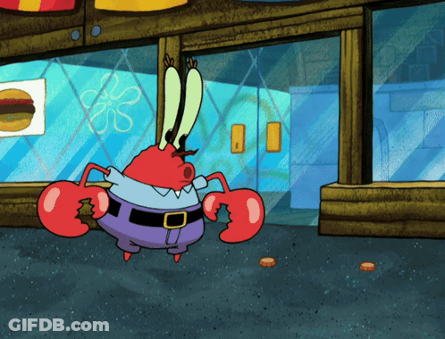 SpongeBob SquarePants Standing In Front Of Window GIF