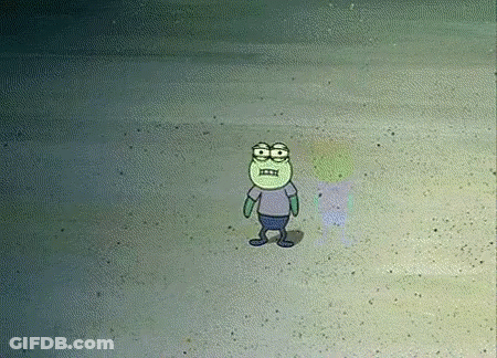 SpongeBob SquarePants Standing In Sand GIF