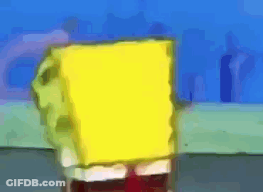 SpongeBob SquarePants Standing In Water GIF