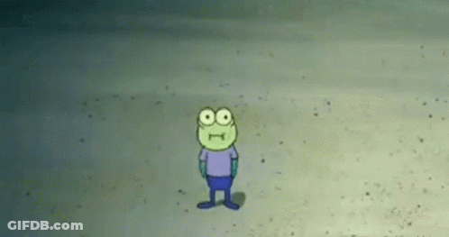 SpongeBob SquarePants Standing On A Beach GIF