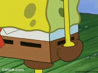 SpongeBob SquarePants Standing On Green Field GIF