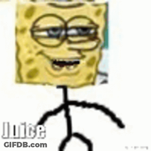 Spongebob Squarepants Stick Figure GIF