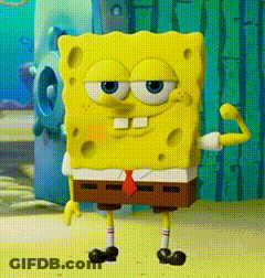 SpongeBob SquarePants Toy Flexing Muscles GIF