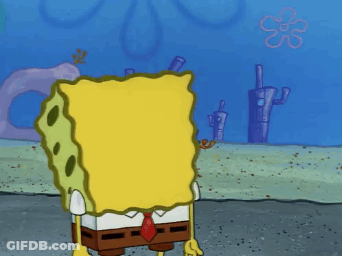 SpongeBob SquarePants With Mouth Open GIF