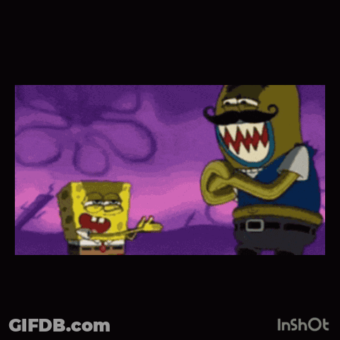 Spongebob Squarepants With Pink Bow GIF