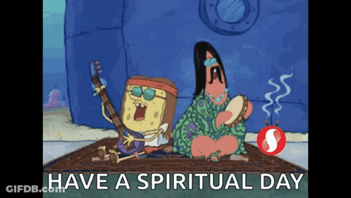 SpongeBob SquarePants Working On Pipe With Wrench And Toolbox GIF