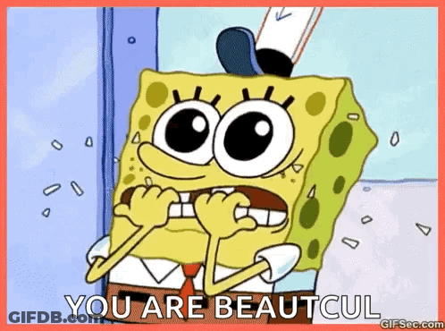 SpongeBob SquarePants You Are Beautiful GIF