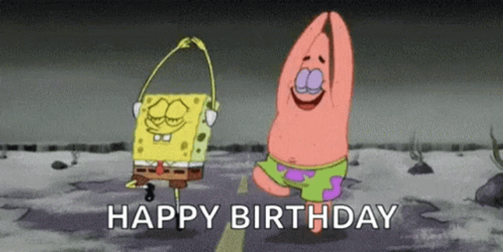 Spongebob Squidward Birthday Dance GIF