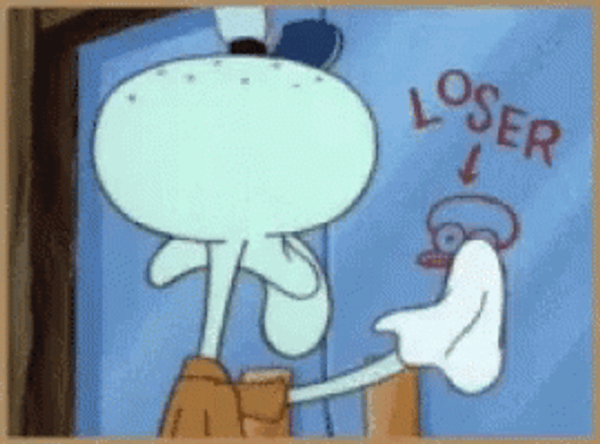 SpongeBob Squidward Loser GIF