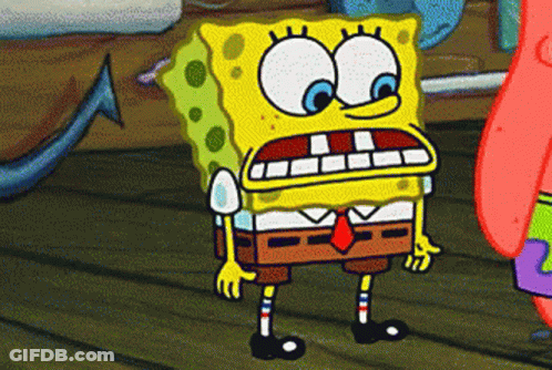 SpongeBob Standing Next To Patrick GIF