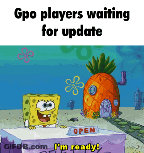 Spongebob Standing Next To Pineapple House Saying Open GIF
