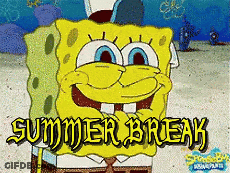 Spongebob Summer Break GIF