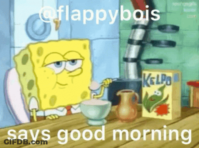 Spongebob Sunday Flappybois Morning GIF