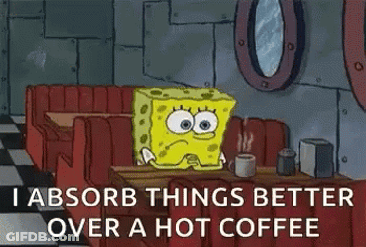 Spongebob Sunday Hot Coffee GIF