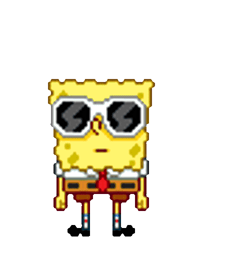 Spongebob Sunglasses Sticker GIF
