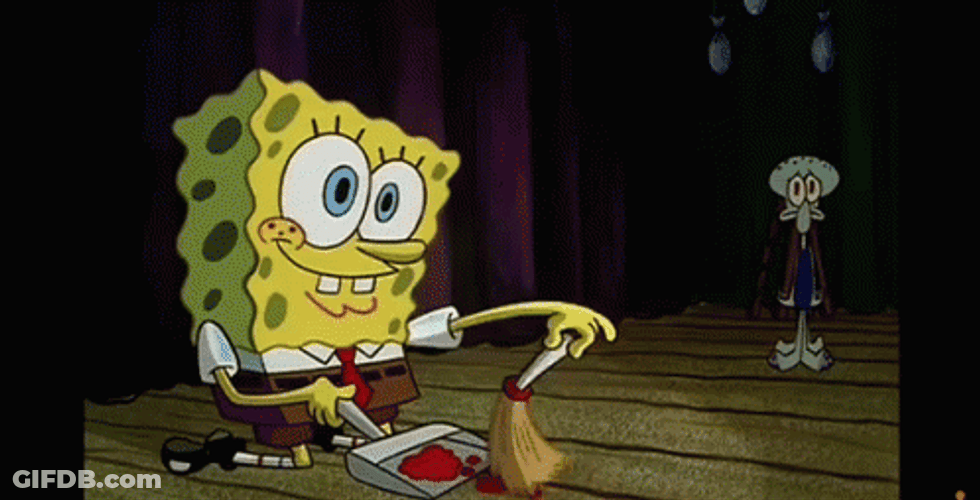 SpongeBob Sweep The Floor GIF