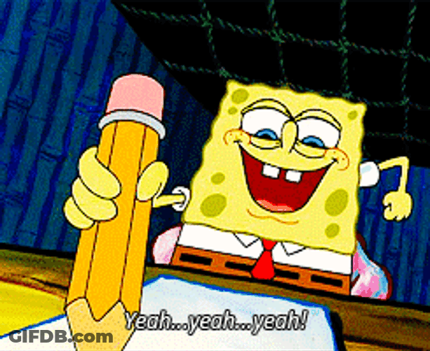 Spongebob Take Notes GIF