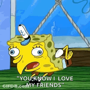 Spongebob Talking About Friends GIF