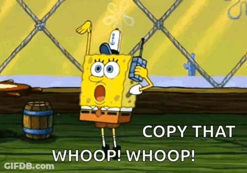 SpongeBob Talking On Phone Copy That Whoop GIF