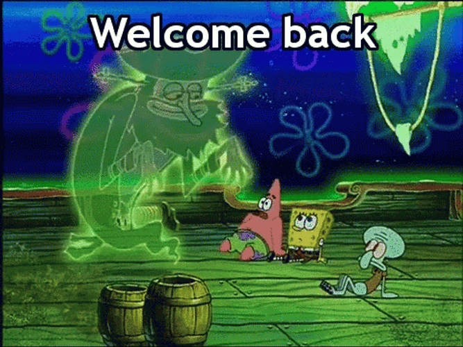 SpongeBob The Flying Dutchman Welcome Back GIF
