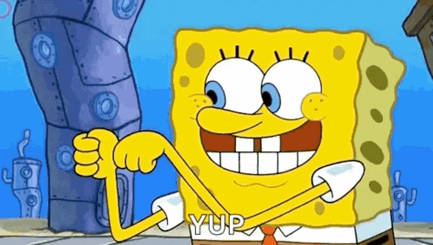 Spongebob Thumbsup GIF