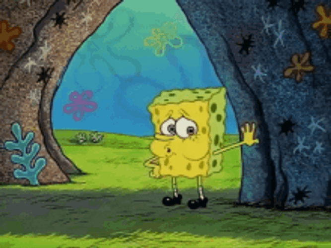 Spongebob Tired Breathing Heavy No Pants GIF