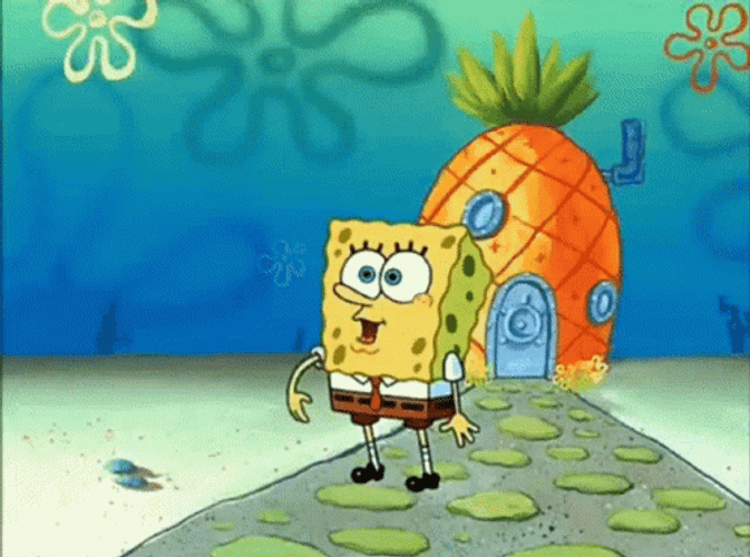 Spongebob To Do Long List Go To Work GIF