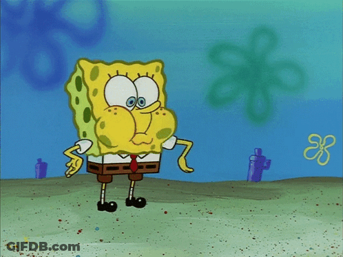 Spongebob Tongue Out Paper Bird In Mouth GIF