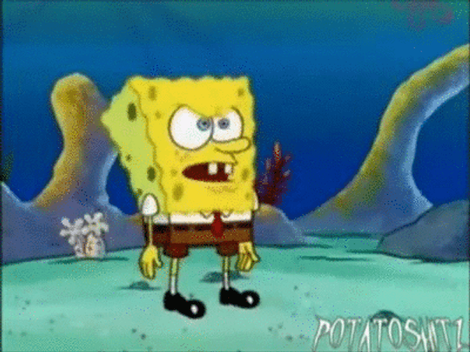 SpongeBob Turning Into Super Saiyan GIF