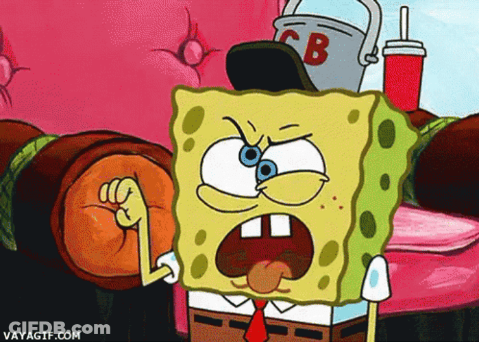 Spongebob Uses Hand For Talking GIF