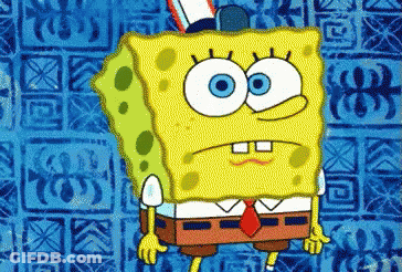 SpongeBob Wearing Hat And Tie GIF