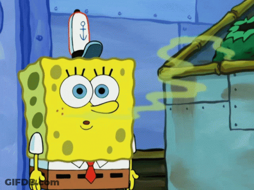 Spongebob Wearing O Hat GIF