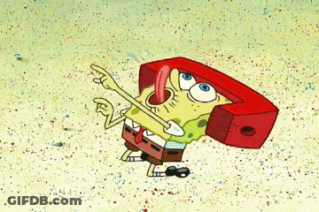 SpongeBob Wearing Red Letter G GIF