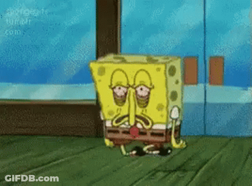 SpongeBob Wearing Sunglasses Sad GIF