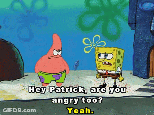 SpongeBob Wearing Sunglasses Waving GIF