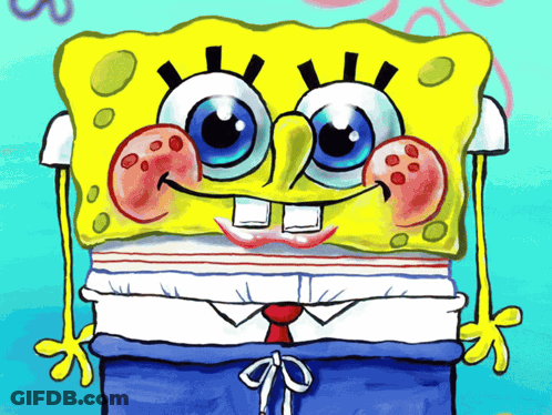 SpongeBob Wearing Tie GIF
