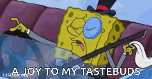 SpongeBob Wearing Top Hat And Glasses GIF