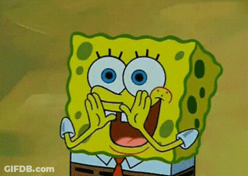 SpongeBob With Arms In The Air Unity GIF
