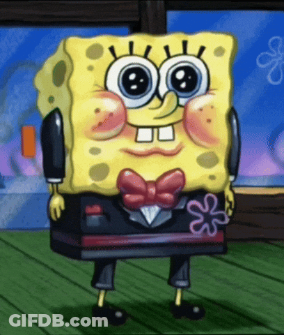 SpongeBob With Bow Tie GIF