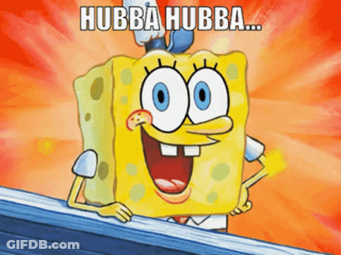 SpongeBob With Hubba Hubba GIF