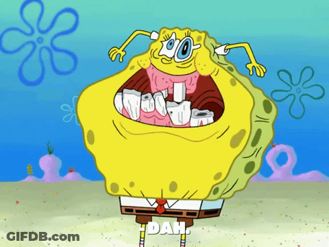Spongebob With Mouth Open Dah GIF