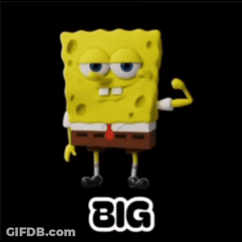 Spongebob With Name Above GIF