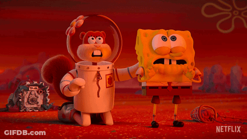 SpongeBob With Netflix Logo GIF